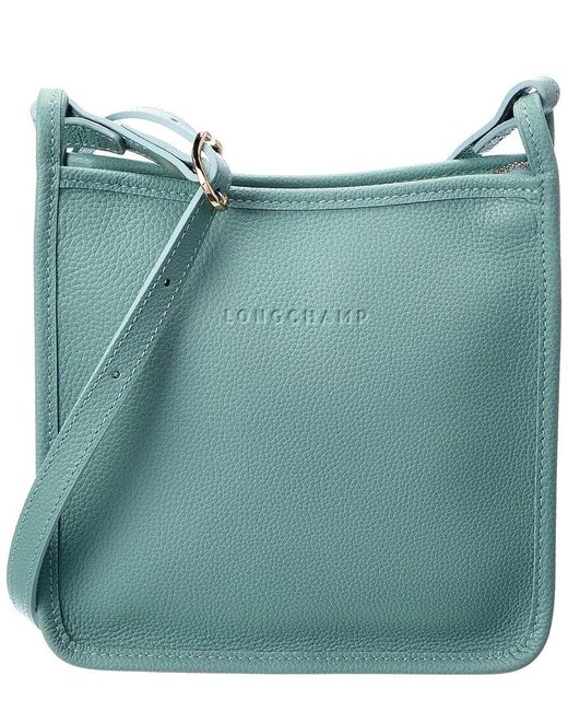 Longchamp Le Foulonne Leather Shoulder Bag in Green Lyst UK