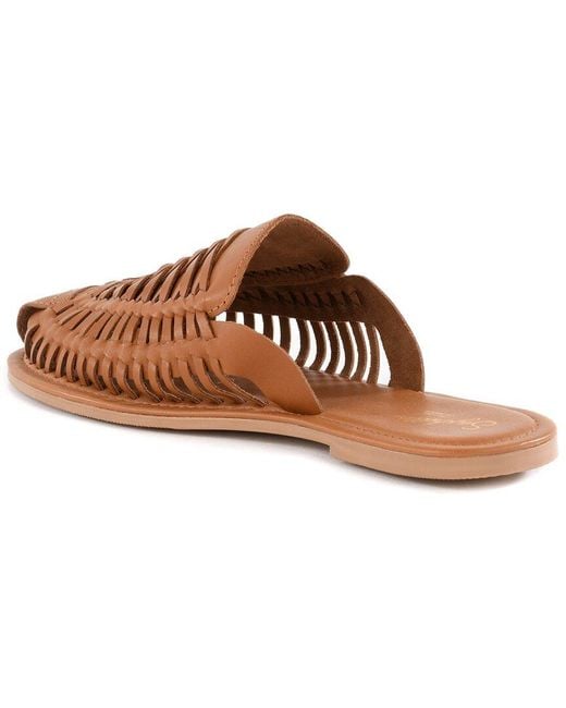 Seychelles Brown Woven Leather Mule