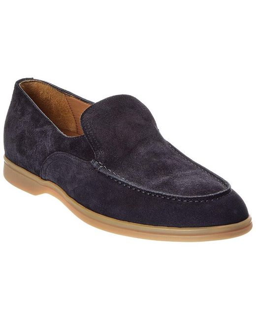 Harry's Of London Blue Wharf Suede Loafer for men