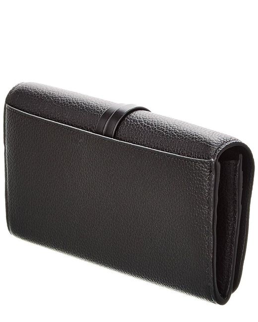 Chloé Gray Alphabet Leather Continental Wallet