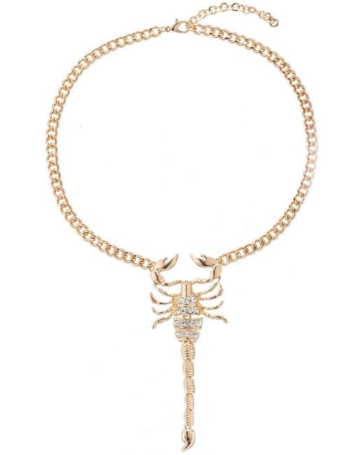 Eye Candy LA Metallic The Luxe Collection Crystal Scorpio Pendant Necklace
