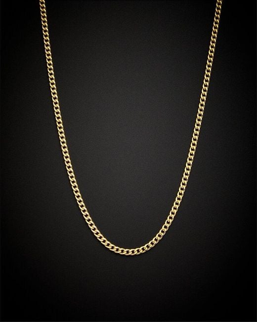 Italian Gold Black 14k Miami Cuban Necklace
