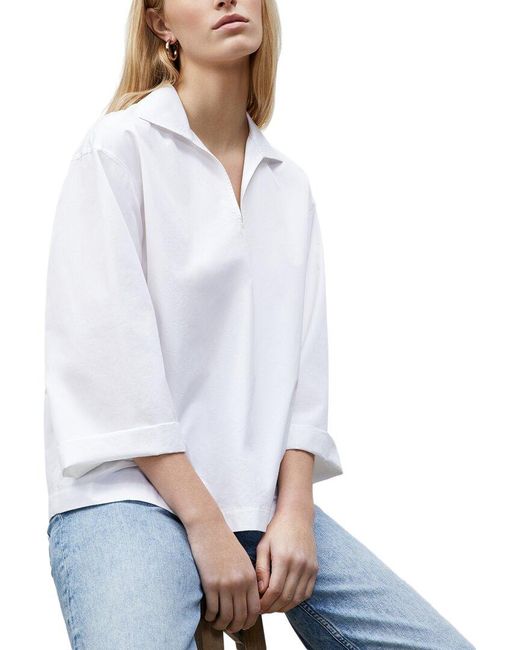 Lafayette 148 New York White Dales Shirt