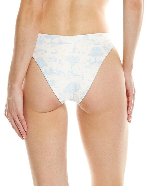 WeWoreWhat Blue Classic Scoop Bikini Bottom