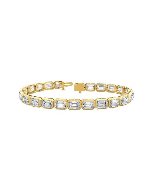 Lab Grown Diamonds Metallic 14K 17.76 Ct. Tw. Lab-Grown Diamond Tennis Bracelet