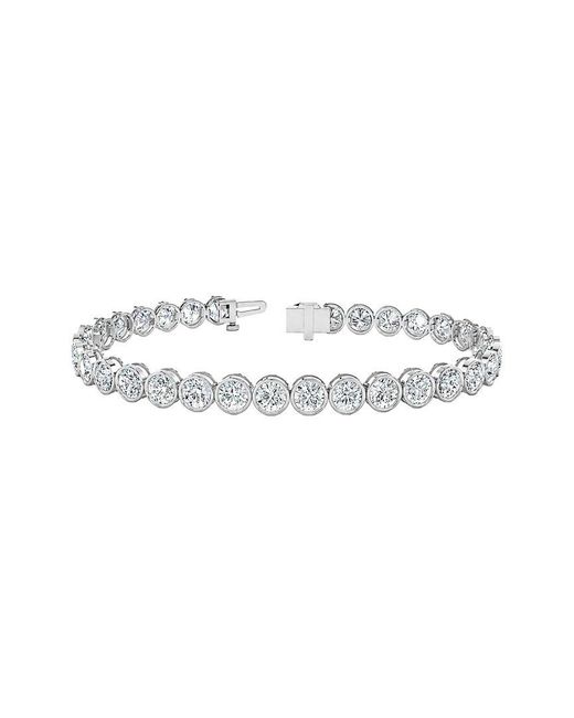 Lab Grown Diamonds White 14K 10.89 Ct. Tw. Lab-Grown Diamond Tennis Bracelet
