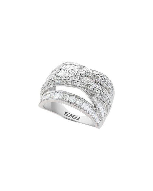Effy Fine Jewelry White 14K 1.38 Ct. Tw. Diamond Ring