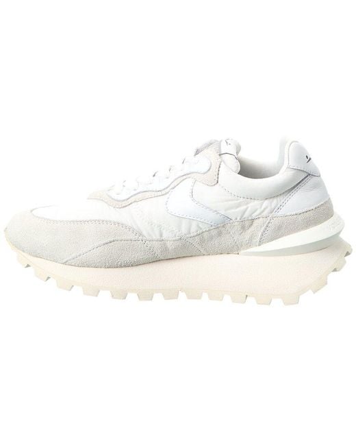 Voile Blanche White Qwark Hype Leather Sneaker