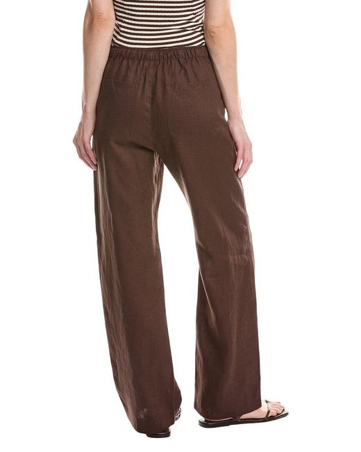Rag & Bone Brown Lori Linen Beach Pant