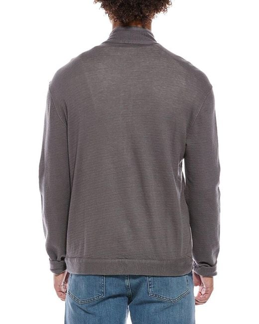 John Varvatos Gray Antoine Zip Jacket for men
