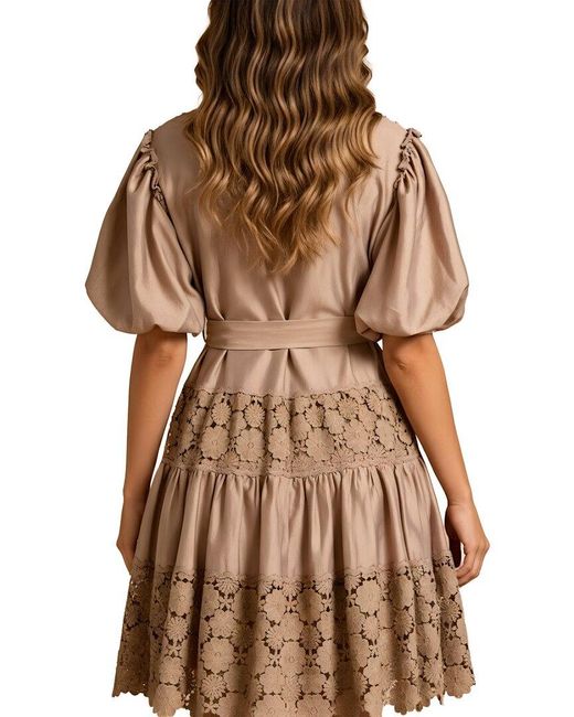 MIRA RICHI Brown Mini Dress