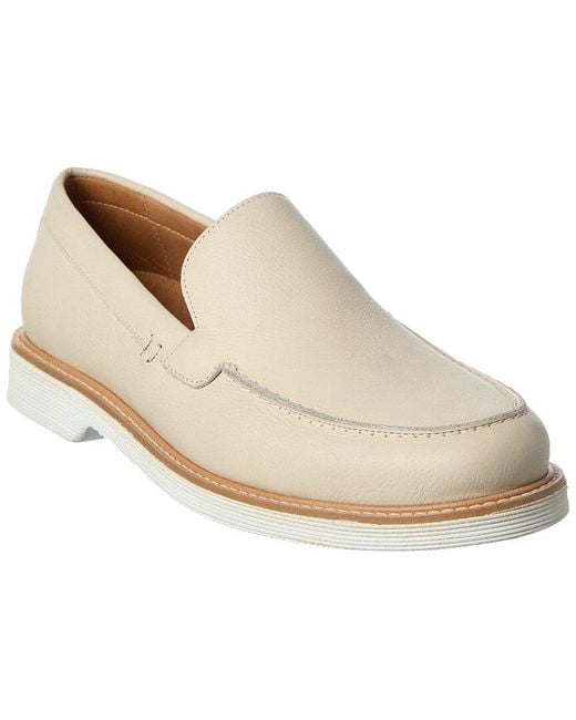 Donald J Pliner White Fifertc Leather Loafer for men