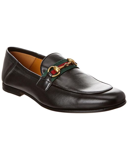 leather horsebit loafer