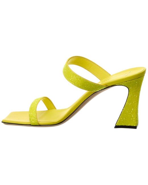 Giuseppe Zanotti Yellow Vanilla 85 Glitter Sandal
