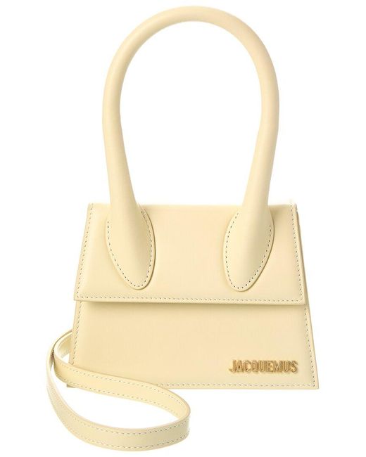 Jacquemus Natural Le Chiquito Moyen Leather Shoulder Bag