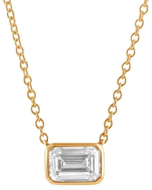 Lab Grown Diamonds Metallic 14K 0.80 Ct. Tw. Lab-Grown Diamond Pendant