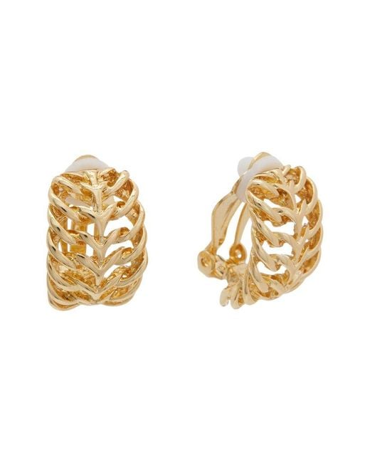 Juvell Metallic 18k Plated Fancy Clip Earrings
