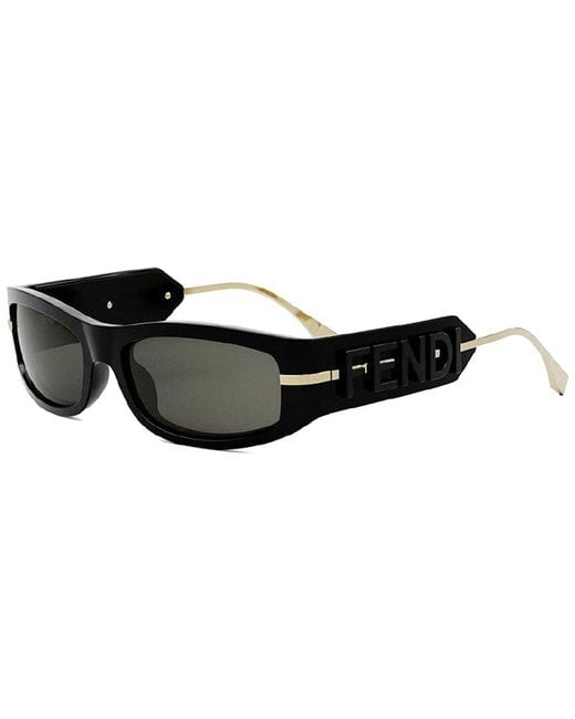 Fendi Black Fe40120I 57Mm Sunglasses