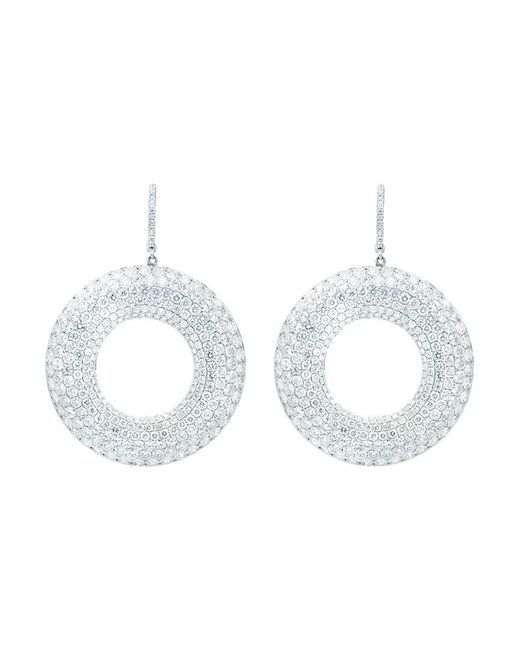 Diana M White Fine Jewelry 18k 16.38 Ct. Tw. Diamond Earrings