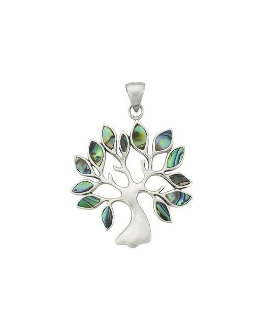 Samuel B. White Silver 3.96 Ct. Tw. Abalone Tree Pendant