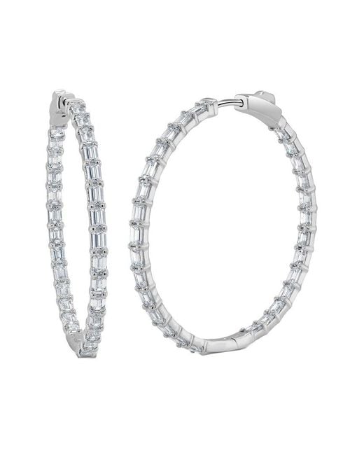 Sabrina Designs White 14k 5.26 Ct. Tw. Diamond Hoops