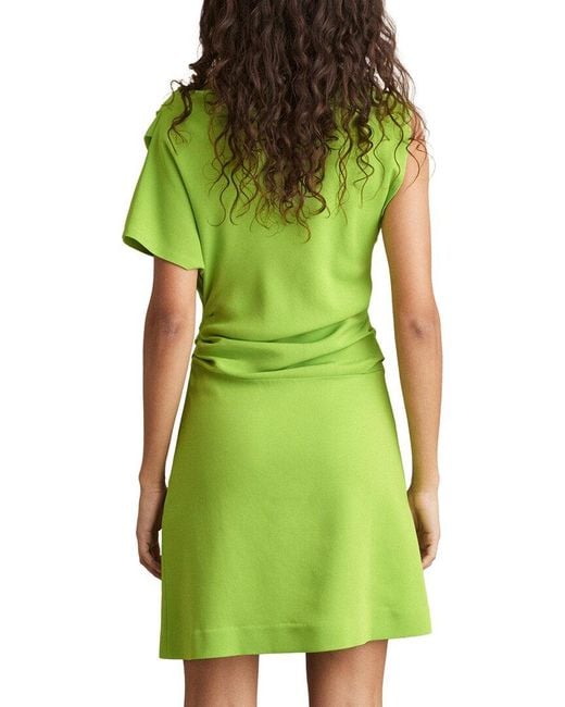 Reiss Green Freya Short Woven Dress