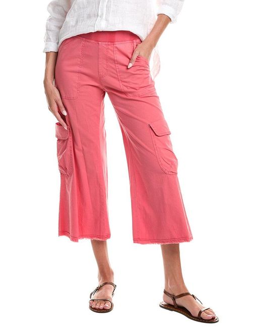 XCVI Pink Femke Crop Cargo Pant