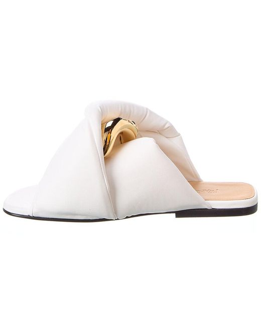 J.W. Anderson White Chain Twist Sandal