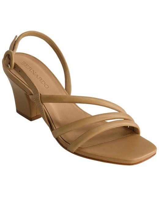 Bernardo Metallic Naples Leather Sandal
