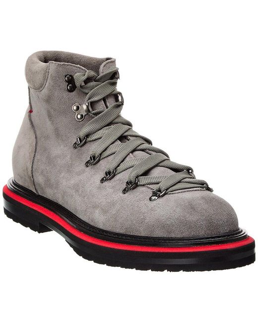 Isaia Gray Suede Boot for men