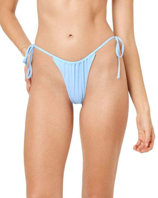 L*Space Blue Robyn Tanga Swim Bottom