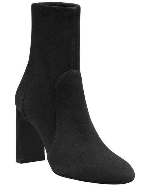 Stuart Weitzman Black Babette Suede Bootie 85
