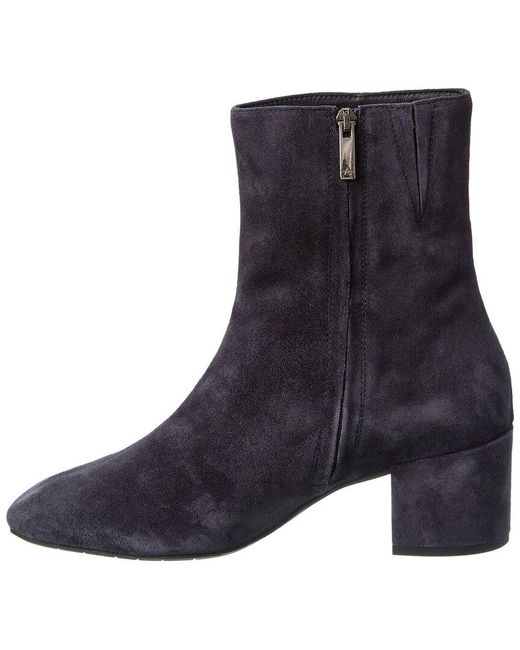 Aquatalia Blue Leonora Waterproof Suede Bootie