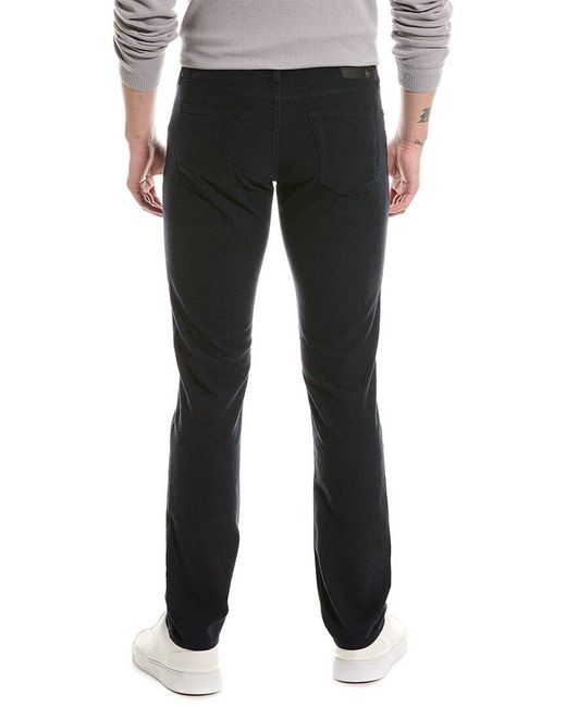 AG Jeans Black Tellis Deep Trenches Modern Slim Jean for men