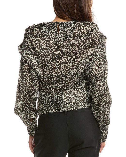 IRO Black Rusko Silk Top