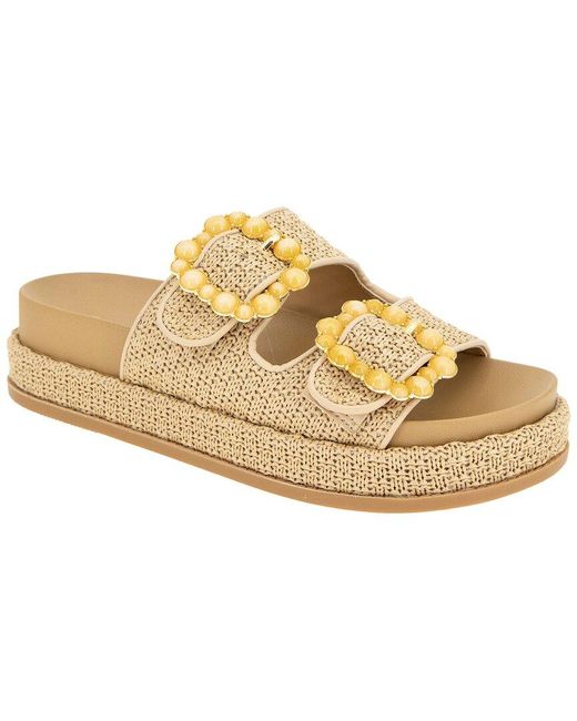 BCBGeneration Natural Bexxi Raffia Sandal