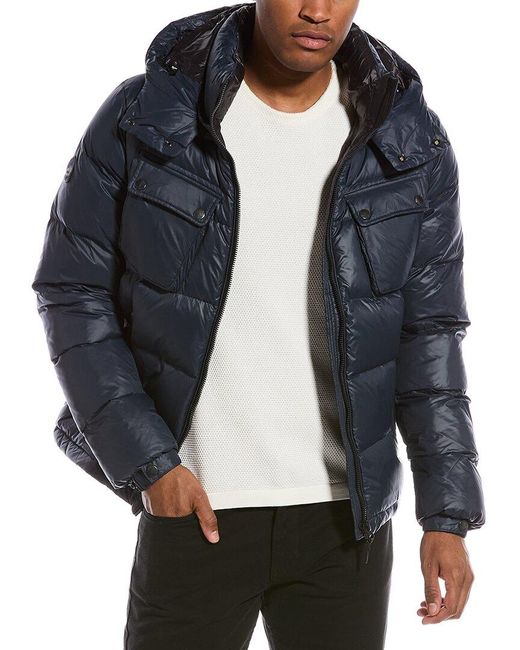 Superdry Mountain Hooded Down Jacket in Gray for Men | Lyst