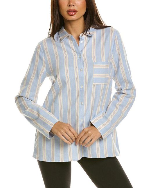 Hanro Gray Loungy Nights Flannel Shirt