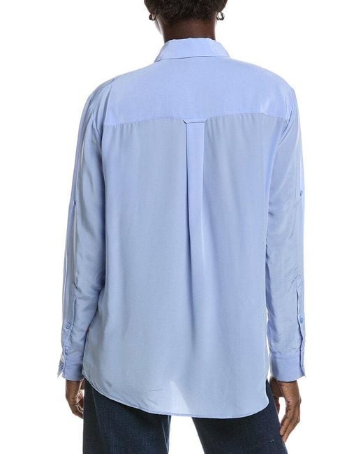 Boss Blue Boss Hugo Boss Biventi Silk-Blend Shirt