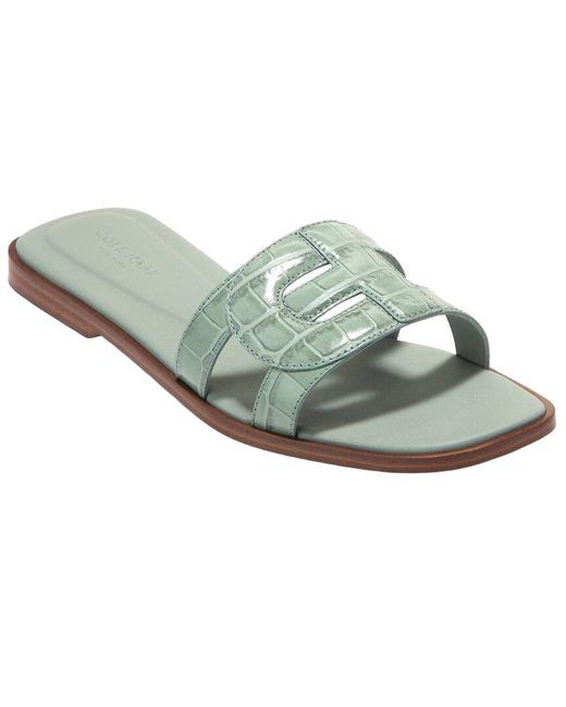 Cole Haan Gray Chrisee Leather Sandal