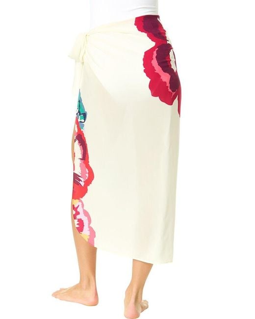 Cece Red Pareo Coverup