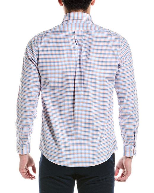 Brooks Brothers Blue Gingham Regular Woven Shirt for men