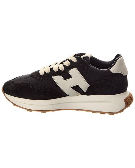 Hogan Black H641 Leather Sneaker