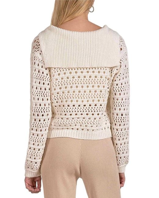 Elan Natural Cardigan Sweater