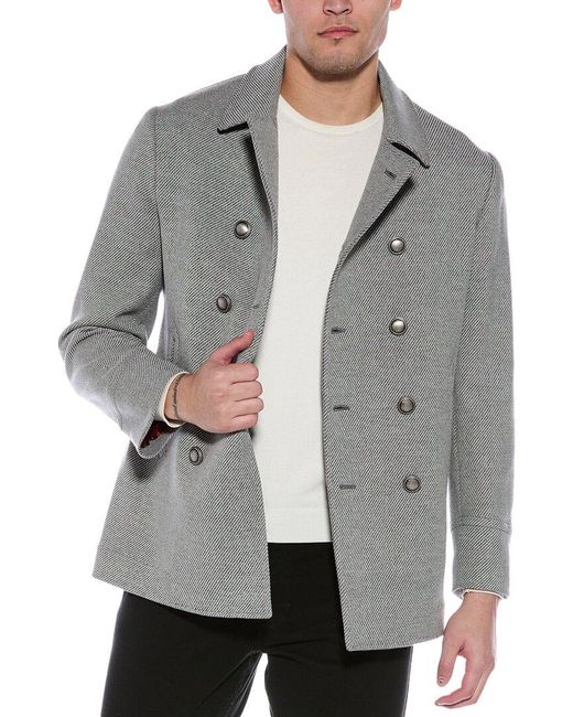 Brunello Cucinelli Gray Wool-Blend Jacket for men