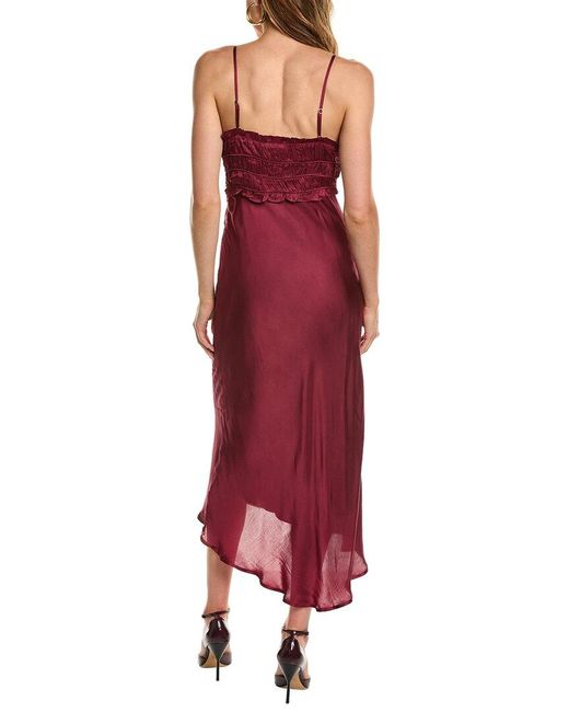 Astr Red Zola Maxi Dress