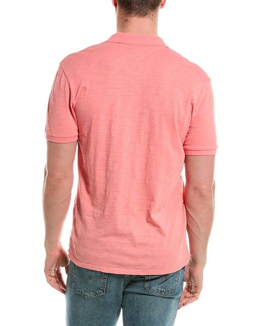 Velvet By Graham & Spencer Red Slub T-shirt for men