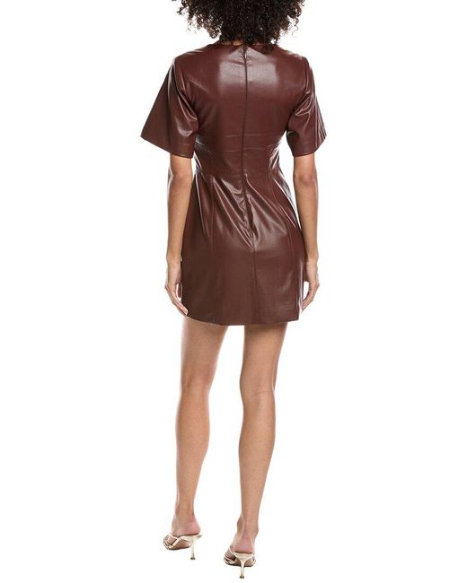 AMUR Brown Joey Mini Dress