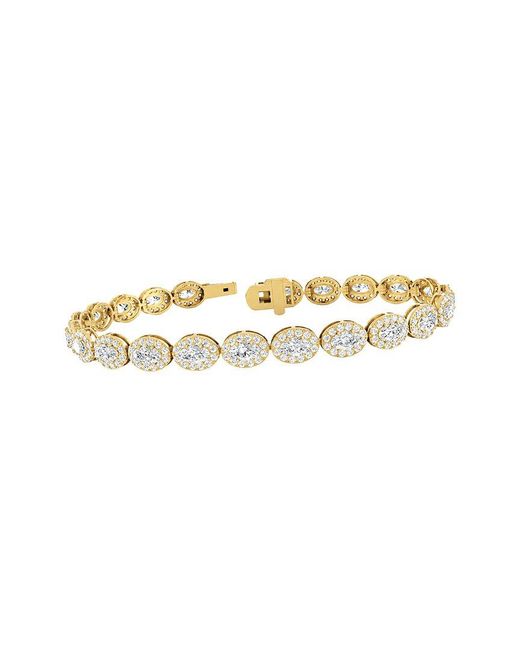 Lab Grown Diamonds White 14K 6.51 Ct. Tw. Lab-Grown Diamond Tennis Bracelet