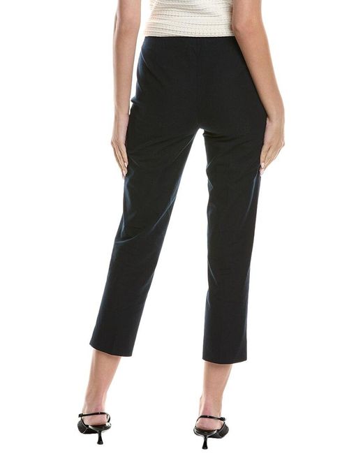 Lafayette 148 New York Black Bleecker Cropped Pant
